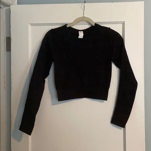 Athleisure long sleeve crop top
